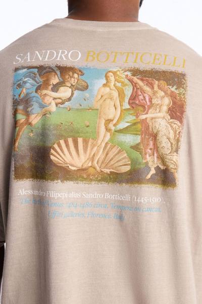Birth Of Venus Botticelli Short Sleeve Tee - Taupe