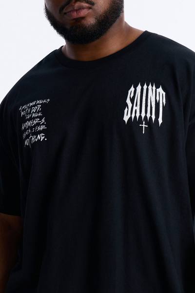 Saint Fear Nothing Oversized Short Sleeve Tee - Black