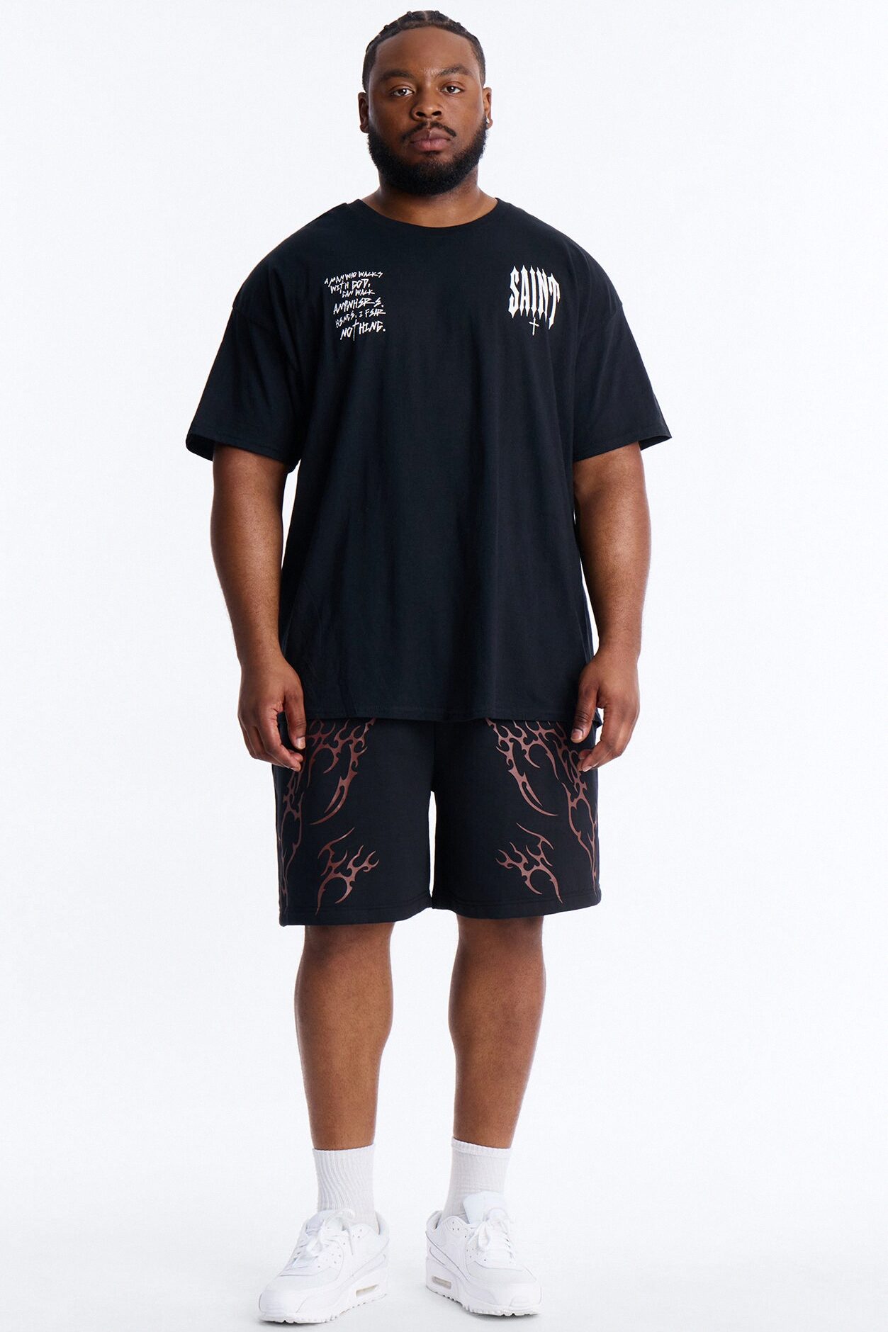 Eternal Fire Sweatshorts - Black