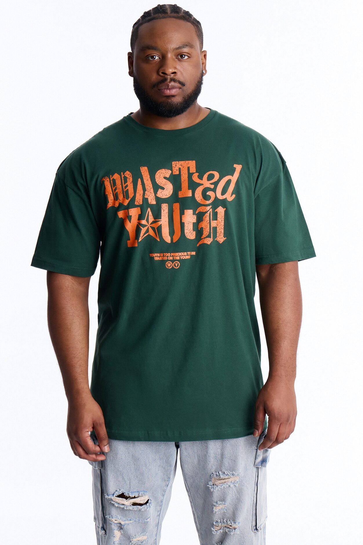 Wasted Youth Rockstar Short Sleeve Tee - Green