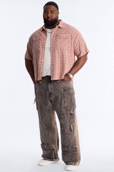 Really Really Flannel Button Up Shirt - Pink