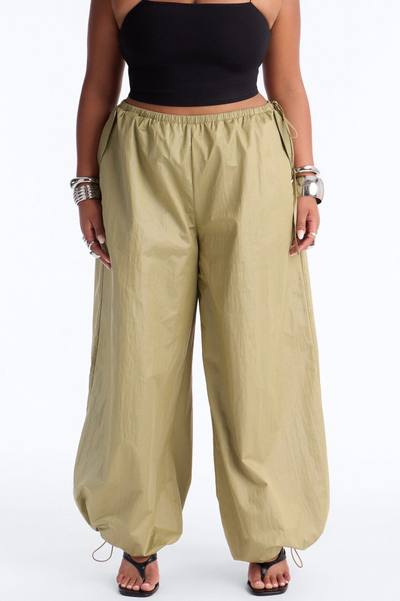 Stardust Nylon Balloon Pant - Olive