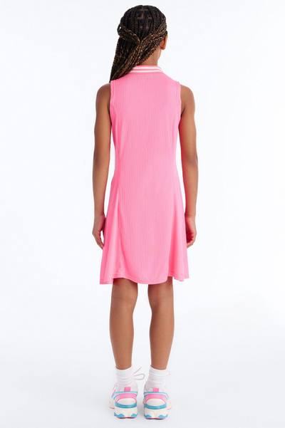 Mini Achieving It All Sleeveless Shirt Dress - Pink