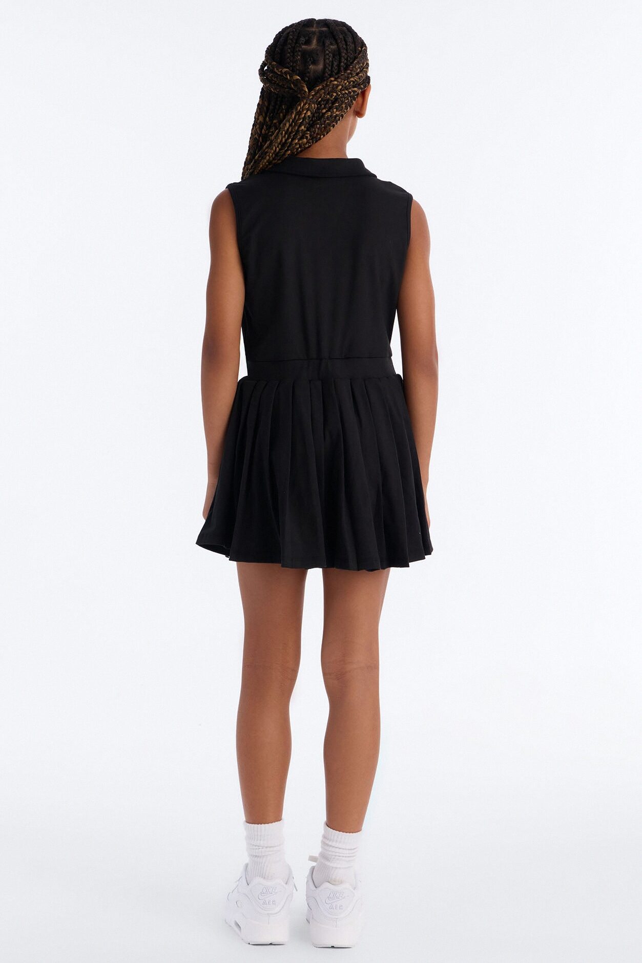 Mini Layla Active Polo Dress - Black