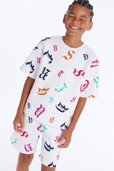 Mini Tyson Letters Short Sleeve Tee - White