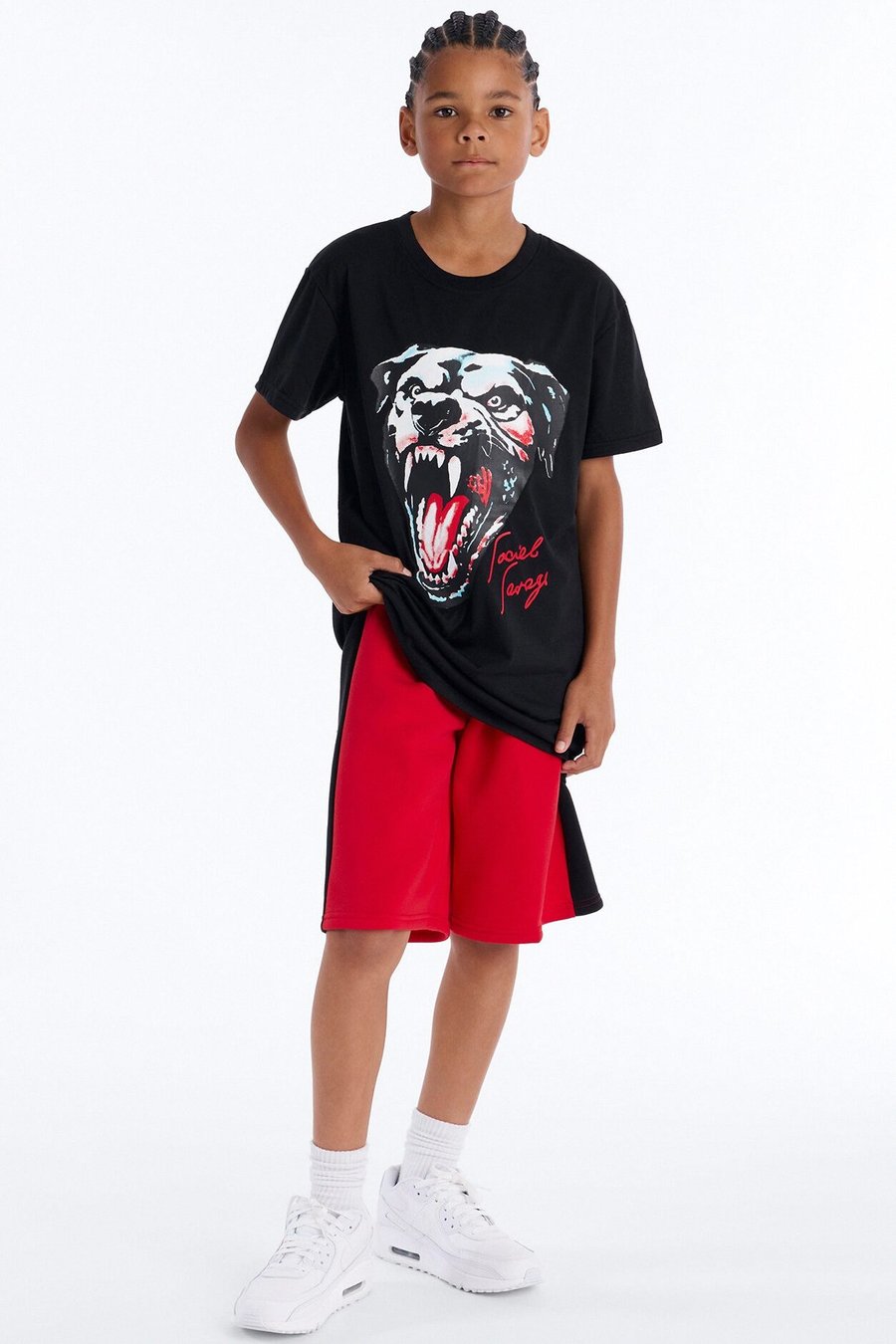 Mini Social Savage Short Set - Red