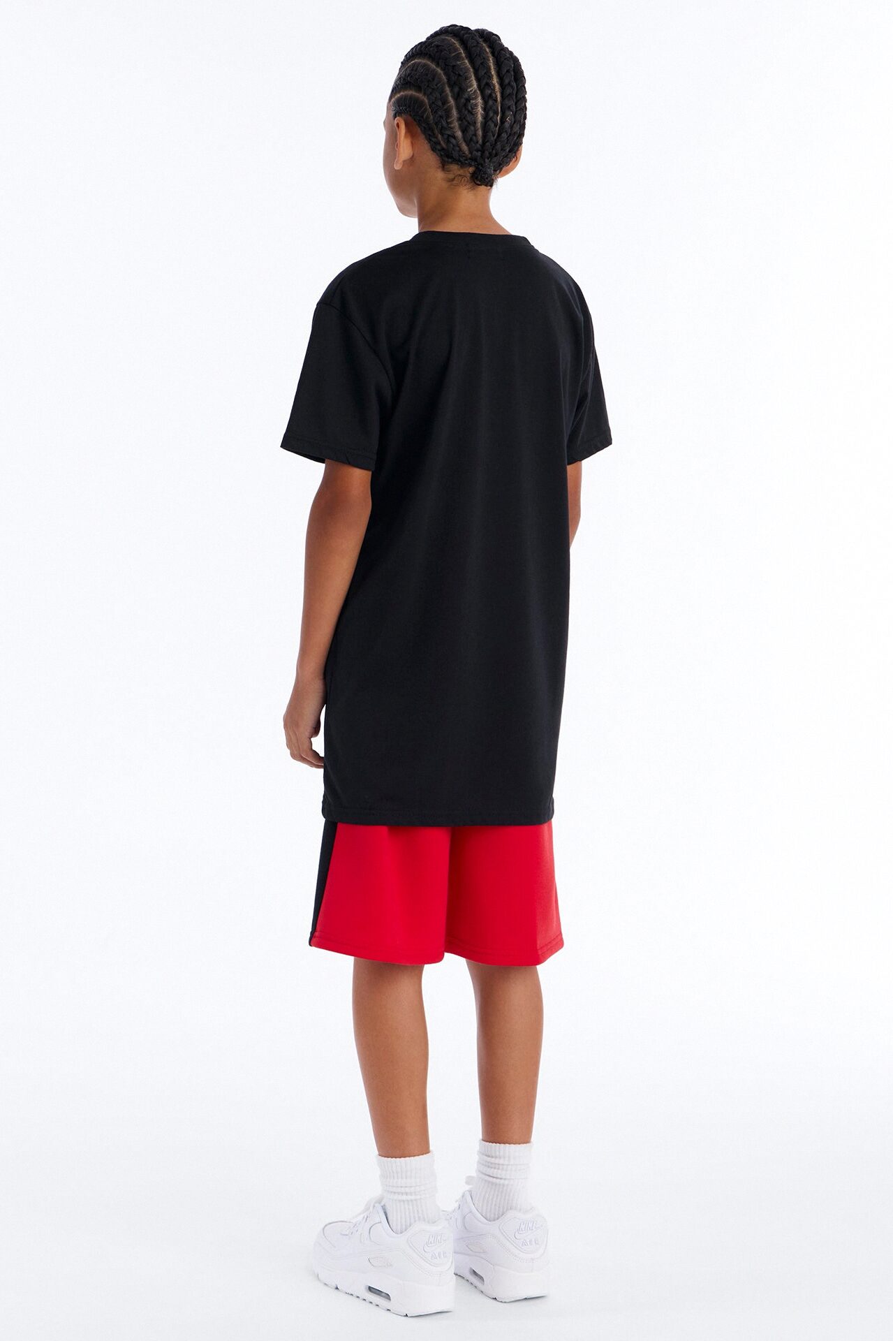 Mini Social Savage Short Set - Black/Red