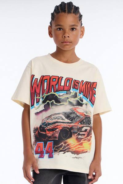 Mini Worlds Mine 44 SS Tee - White