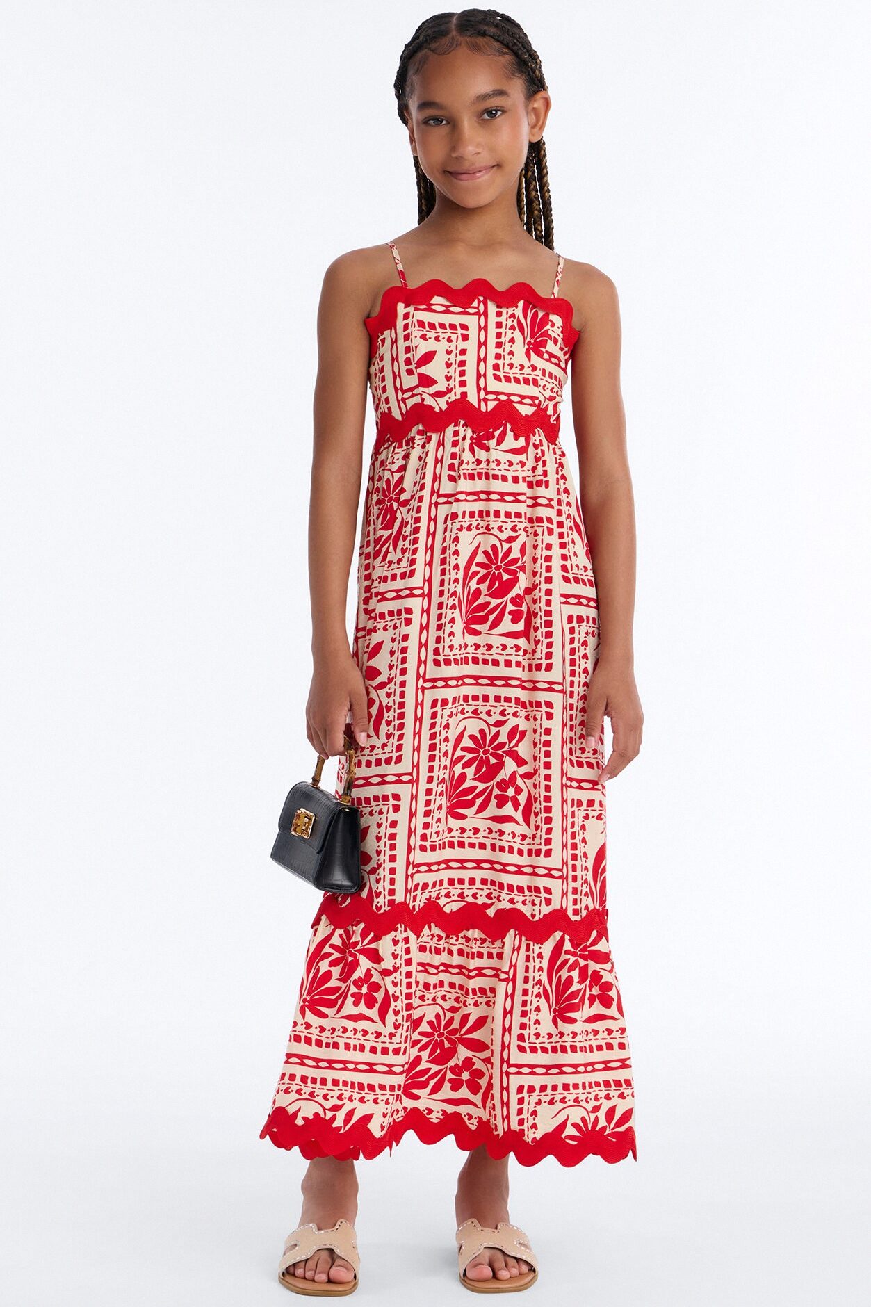 Mini Marissa Maxi Dress - Orange/combo