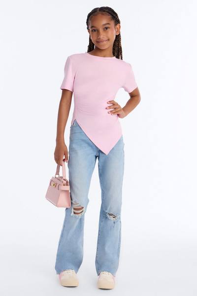 Mini Take Control Asymmetrical Top - Pink