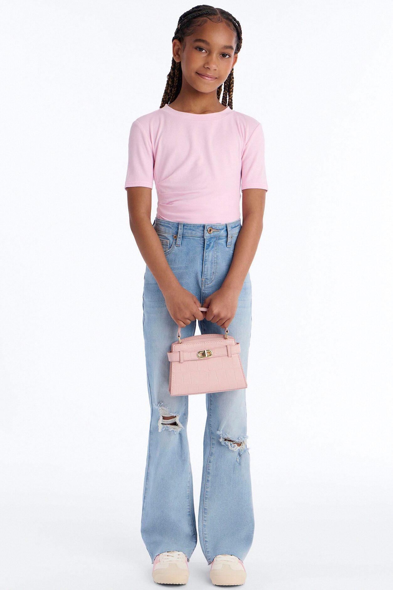 Mini All Yours Stretch Bootcut Jean - Light Wash