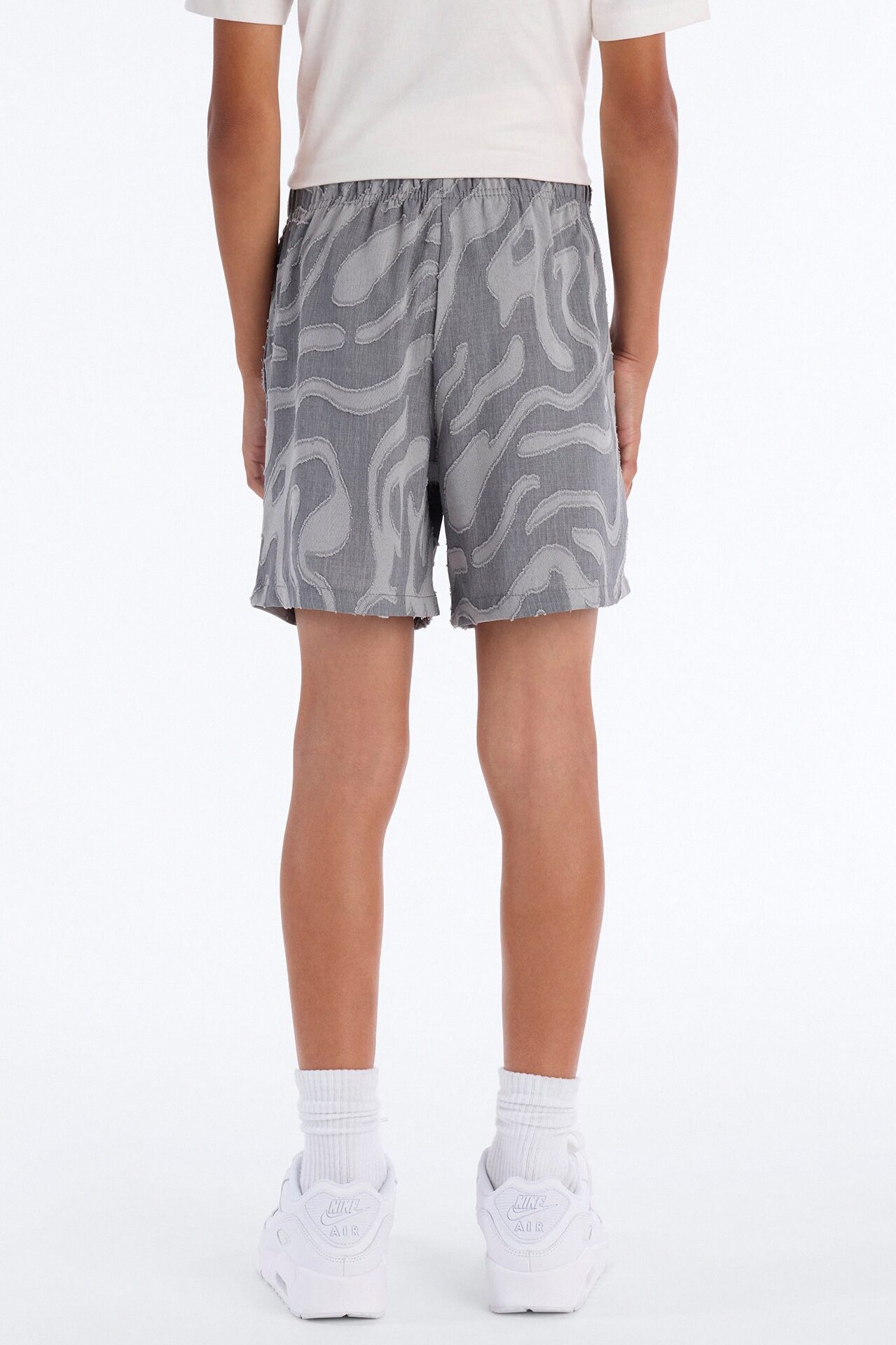 Mini Relaxed Midnight Wave Short - Grey
