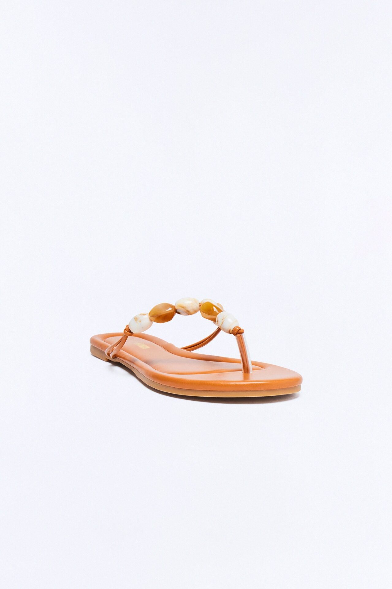 Brooke Stone Flip Flops - Tan