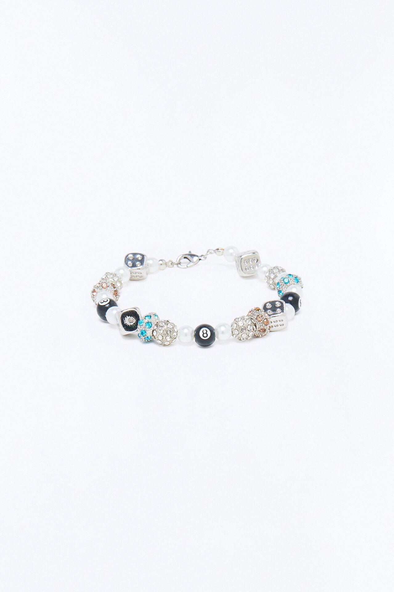Silver Hustle Bead Bracelet - Silver