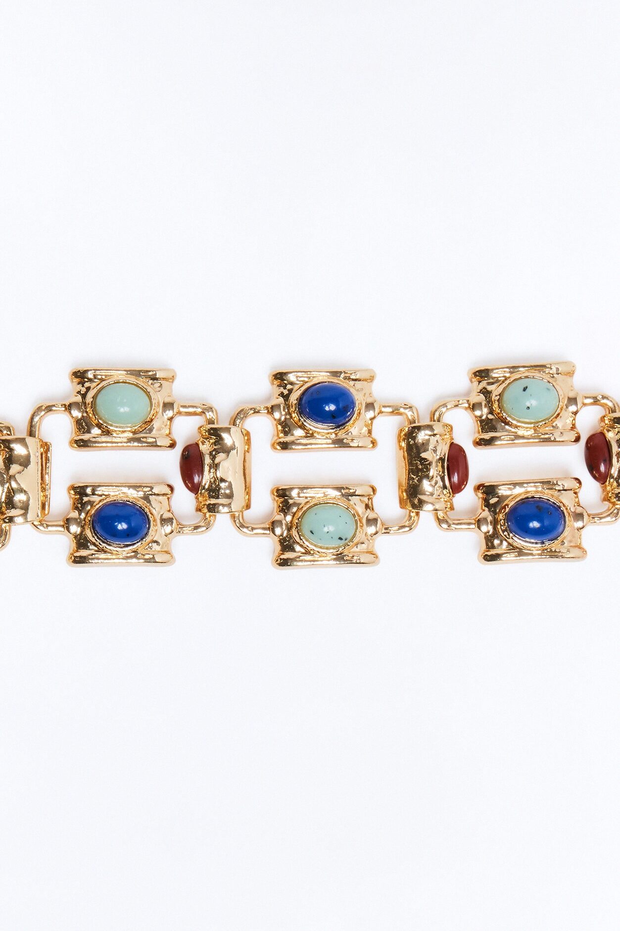 Gabriela Jeweled Chain Belt - Multi Color