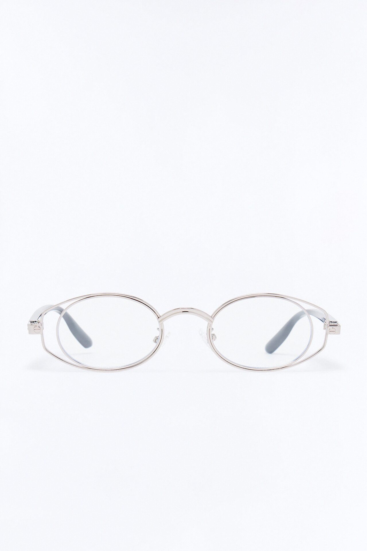 Clear As Can Be Glasses - Silver
