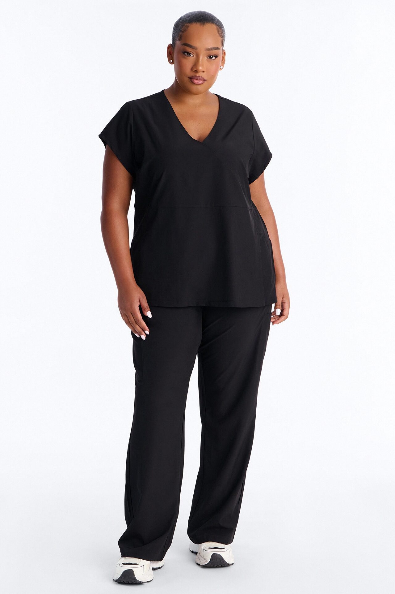 Wrap It Up Scrub Set - Black