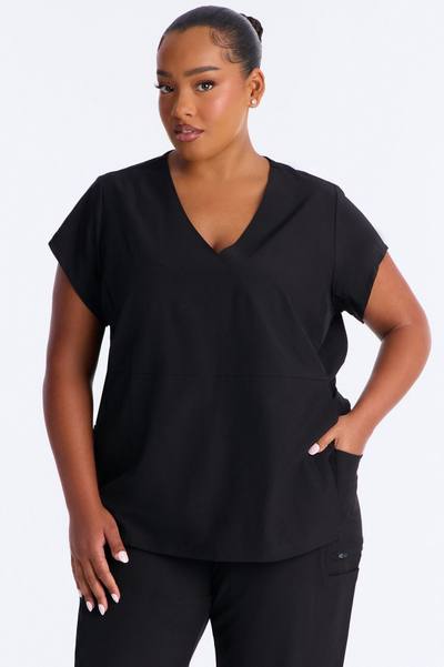 Wrap It Up Scrub Set - Black