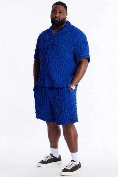 Relaxed Effervesce Textured Short - Tan