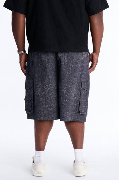 Baggy Mental State Cargo Short - Charcoal