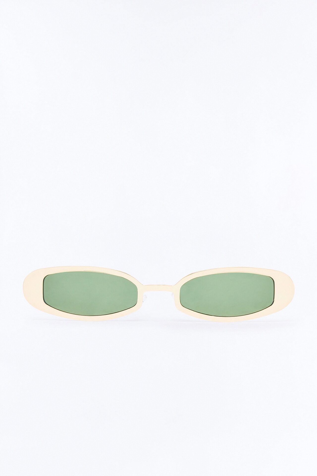 Laser Show Sunglasses - Gold/Green