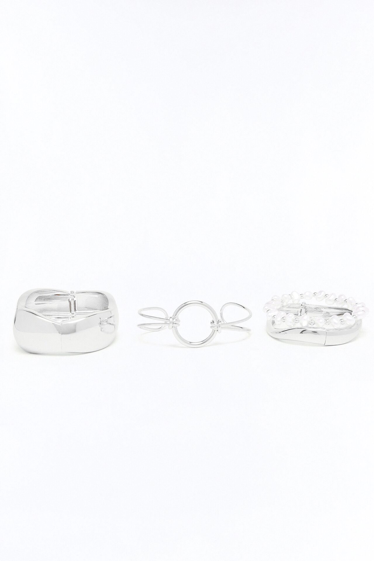 Sophie 4 Piece Multi Bracelet Set - Silver