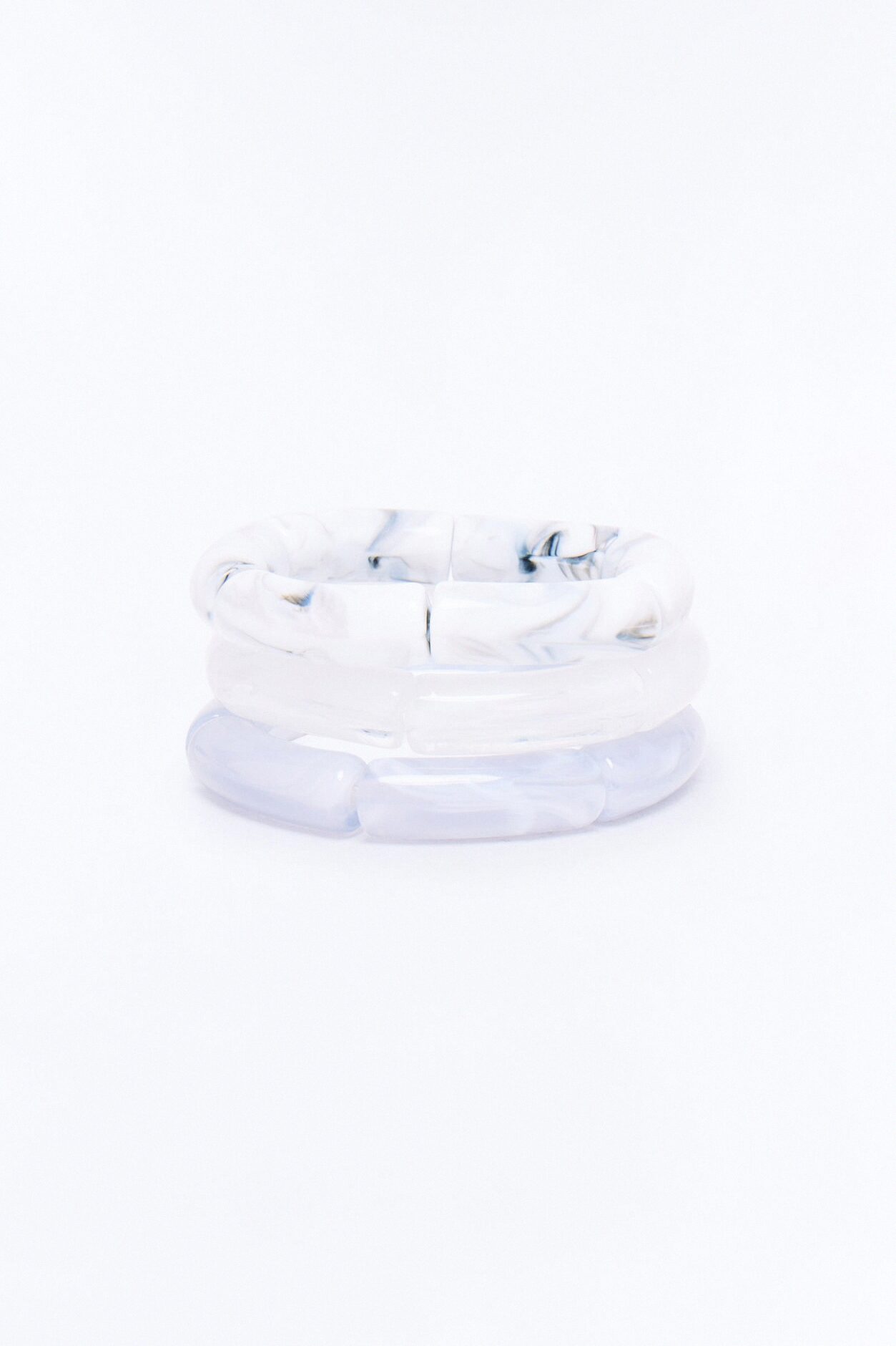 Beachy Retreat 3 Piece Bracelet Set - Grey/combo