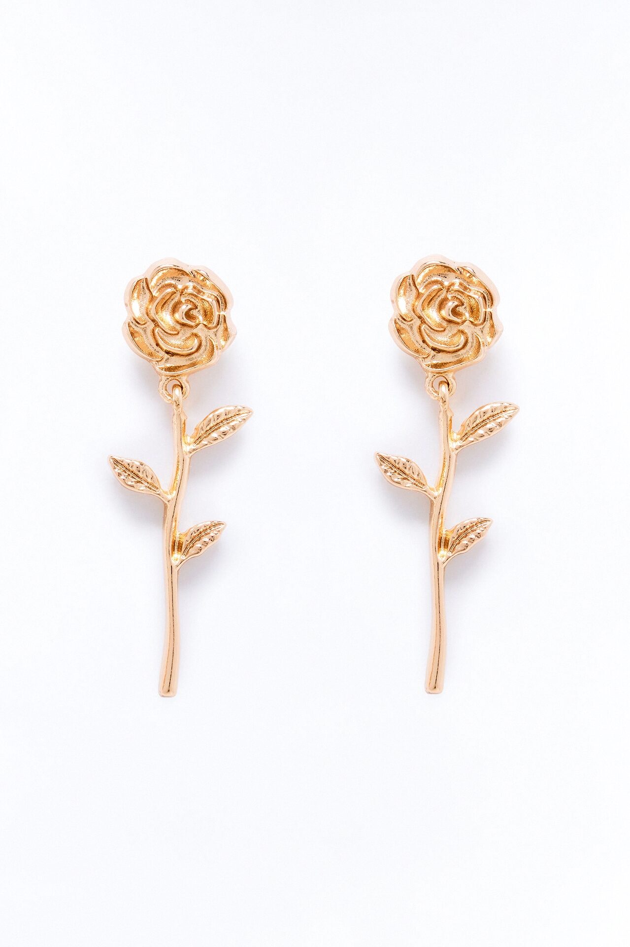 Everbloom Floral Drop Earrings - Gold