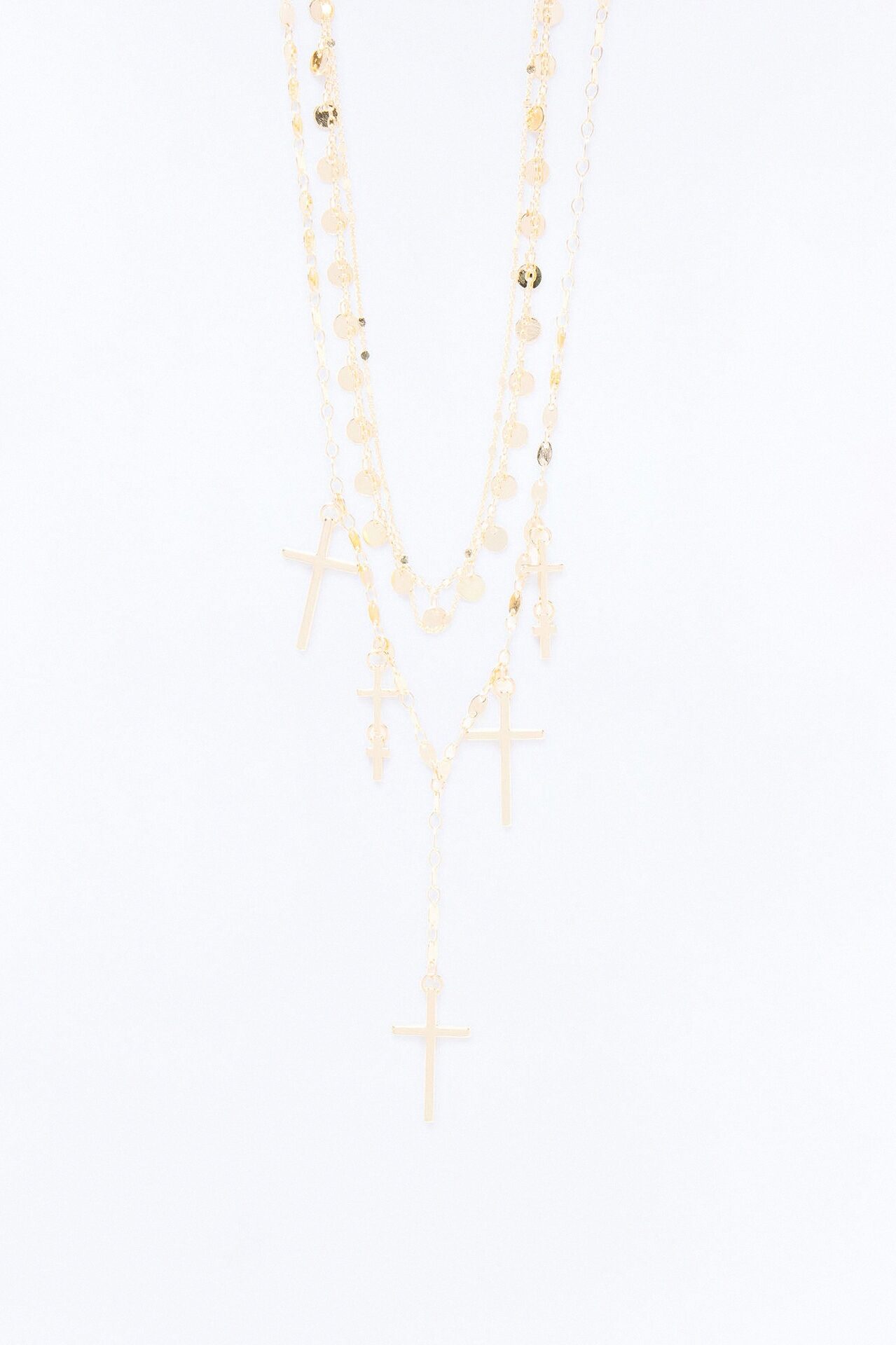 Good Aura Layered Necklace - Gold