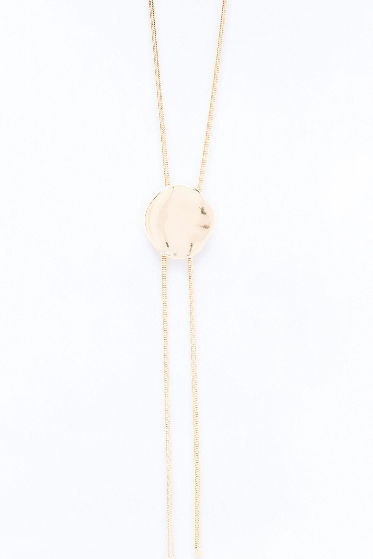 Glided Edge Bolero Necklace - Gold