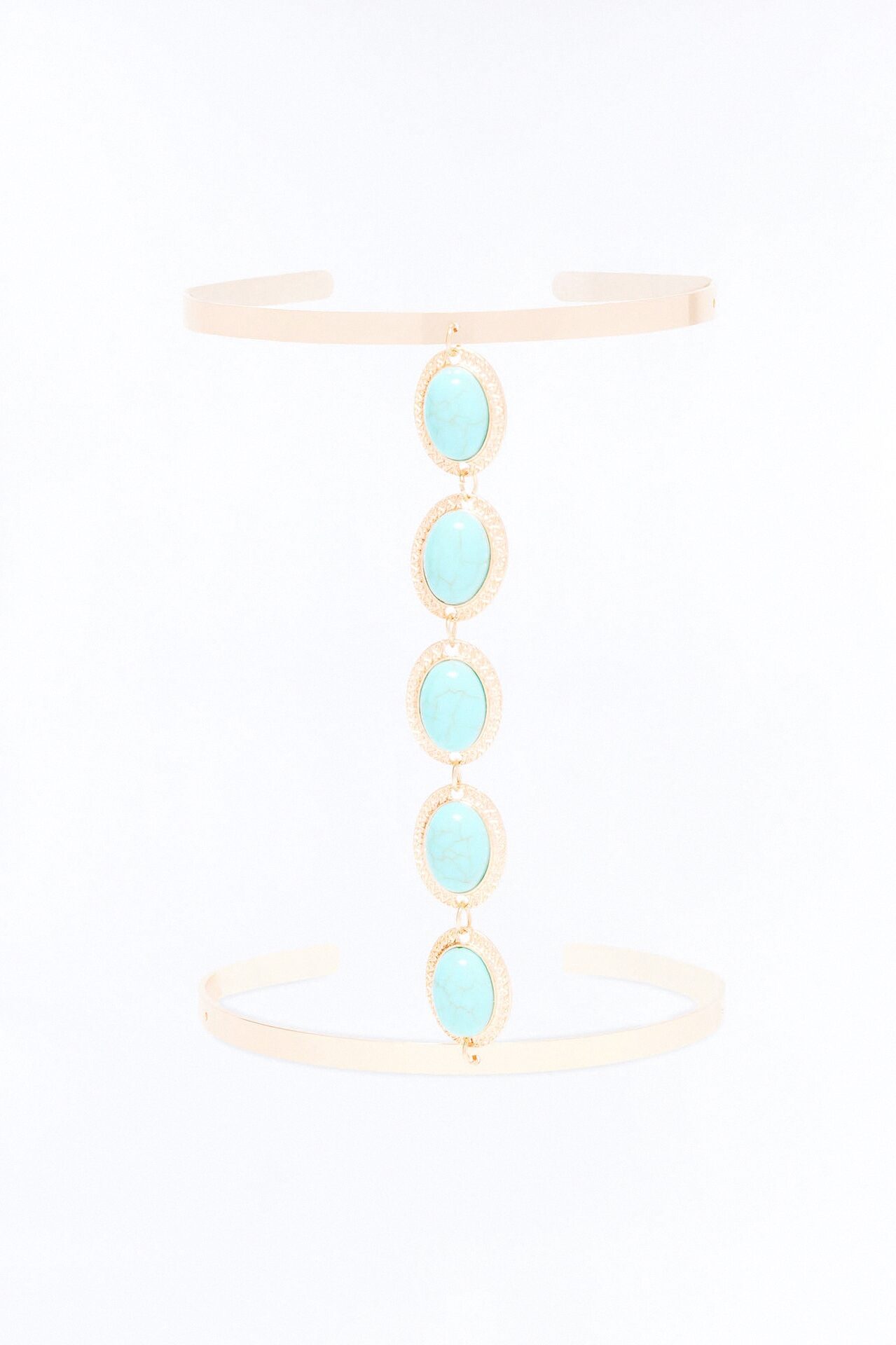 Free Spirit Arm Cuff - Gold/Blue