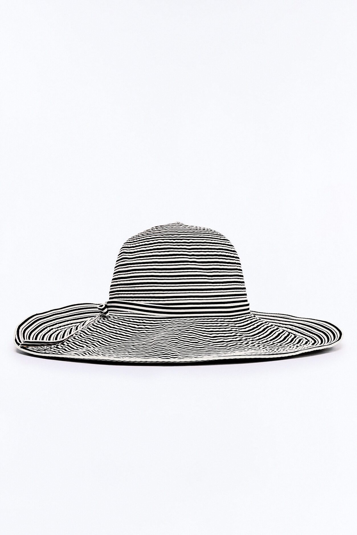 Hot Days Packable Sun Hat - Black/White