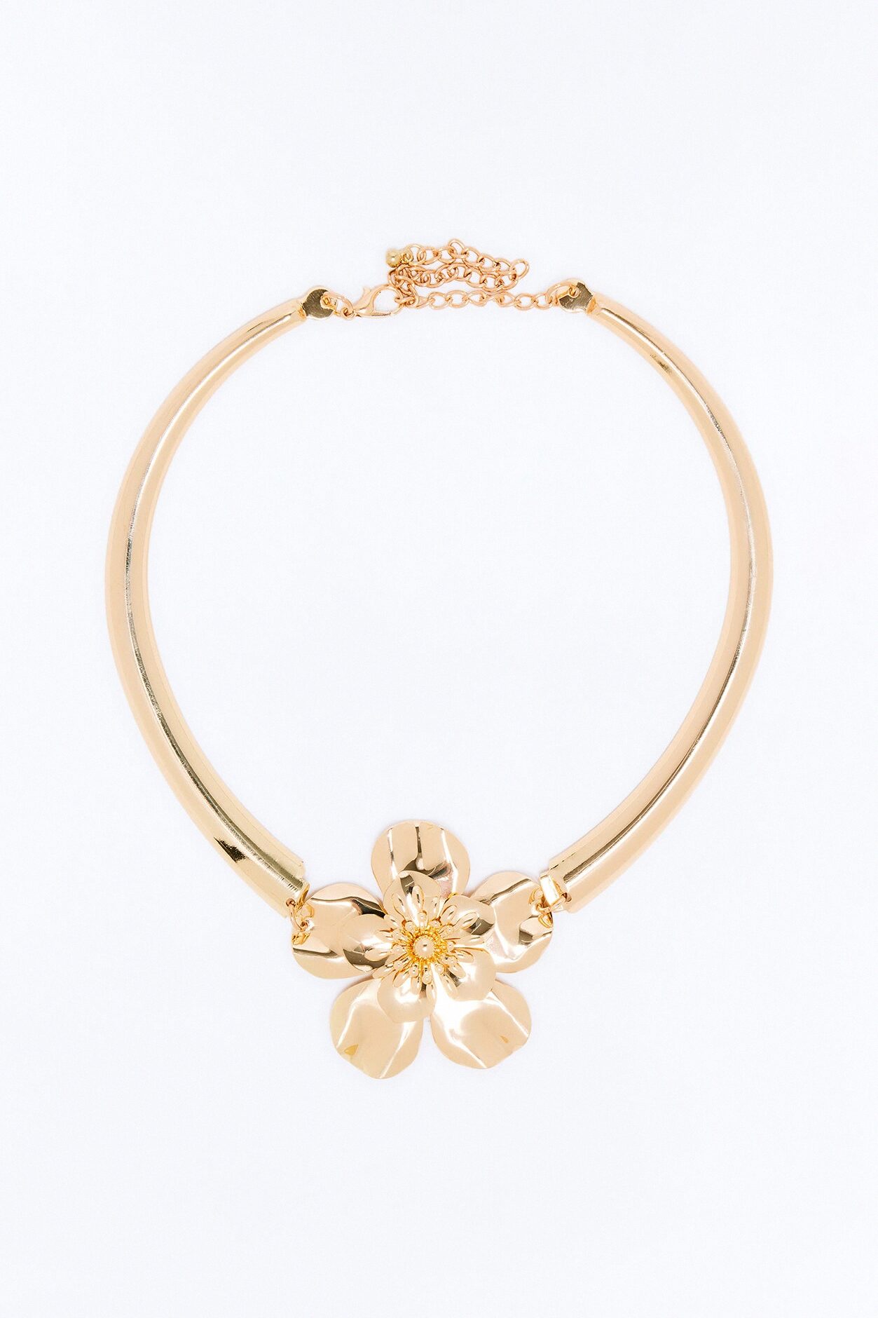 Inner Beauty Floral Choker - Gold