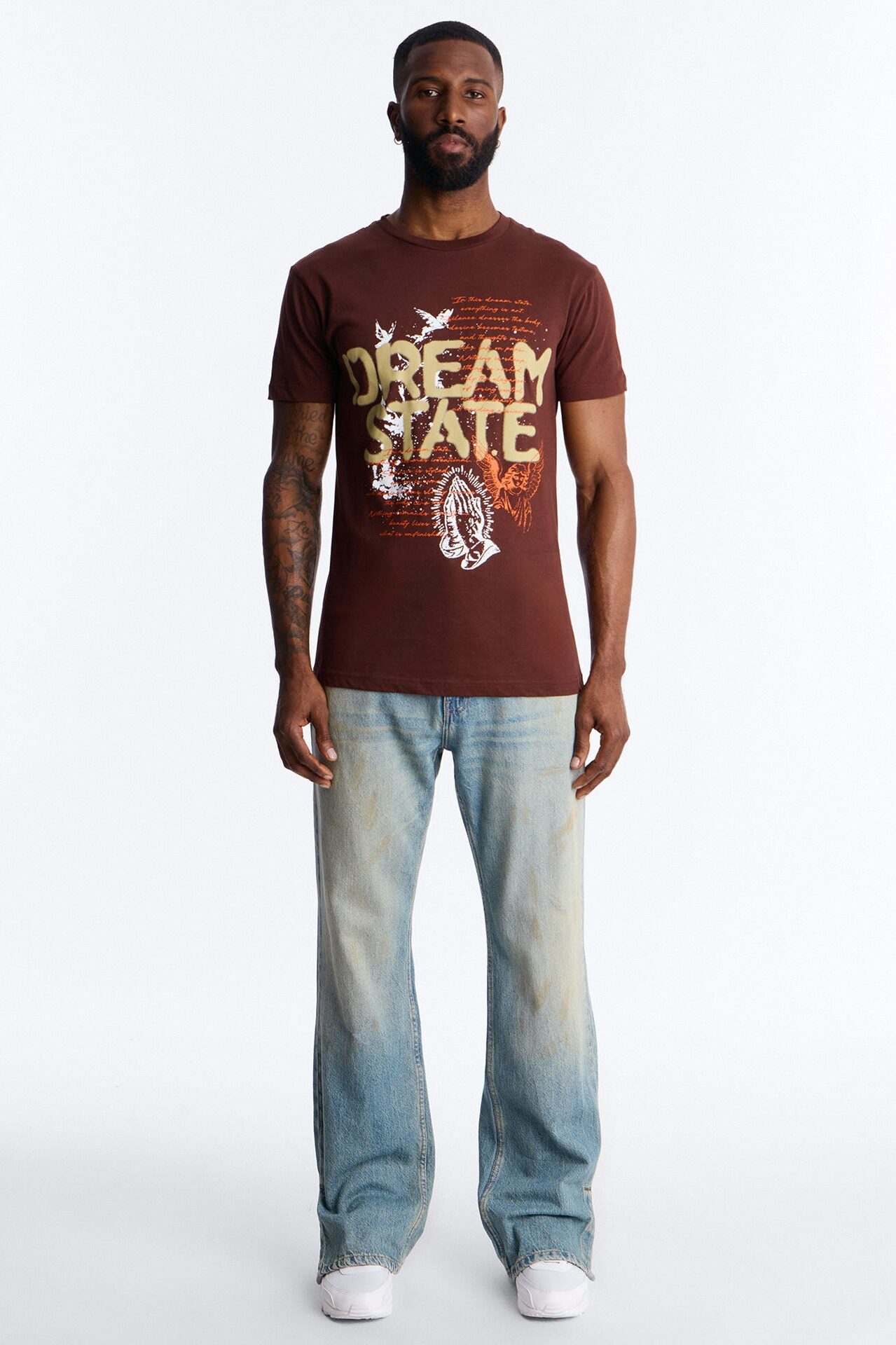 Dream State Of Mind Short Sleeve Tee - Brown