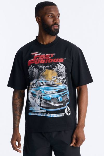 The Fast And Furious One Quarter Mile Short Sleeve Tee - Black