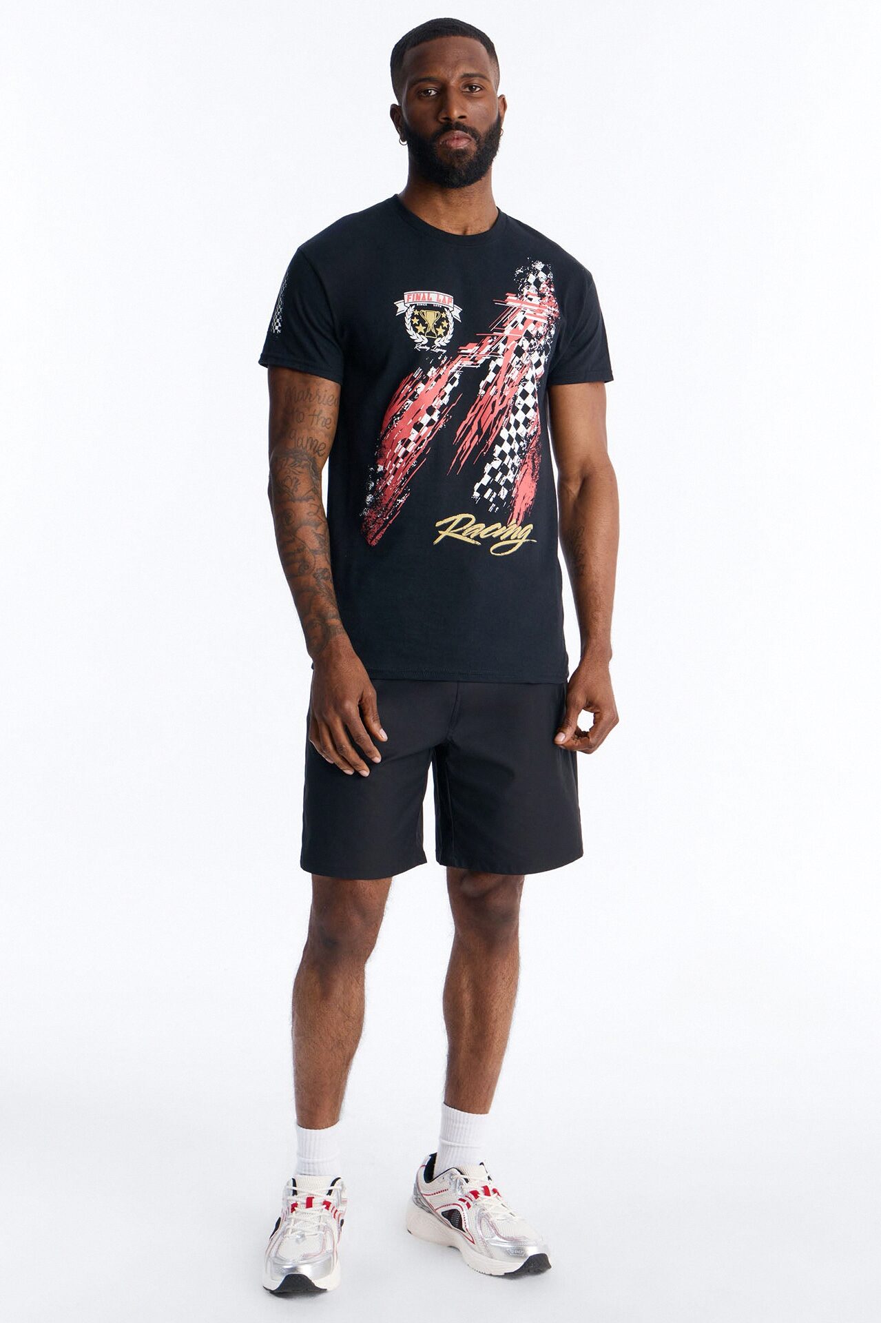 Final Lap Racing Short Sleeve Tee - Black
