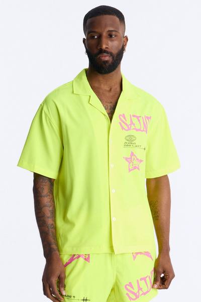 Saints And Stars Button Up Shirt - Yellow