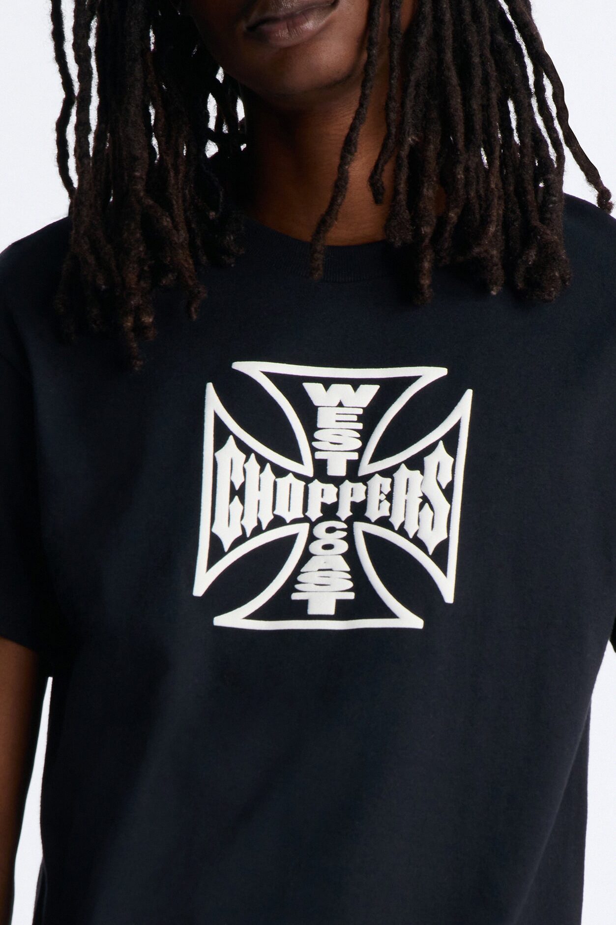 West Coast Choppers Icon Puff Print Short Sleeve Tee - Black