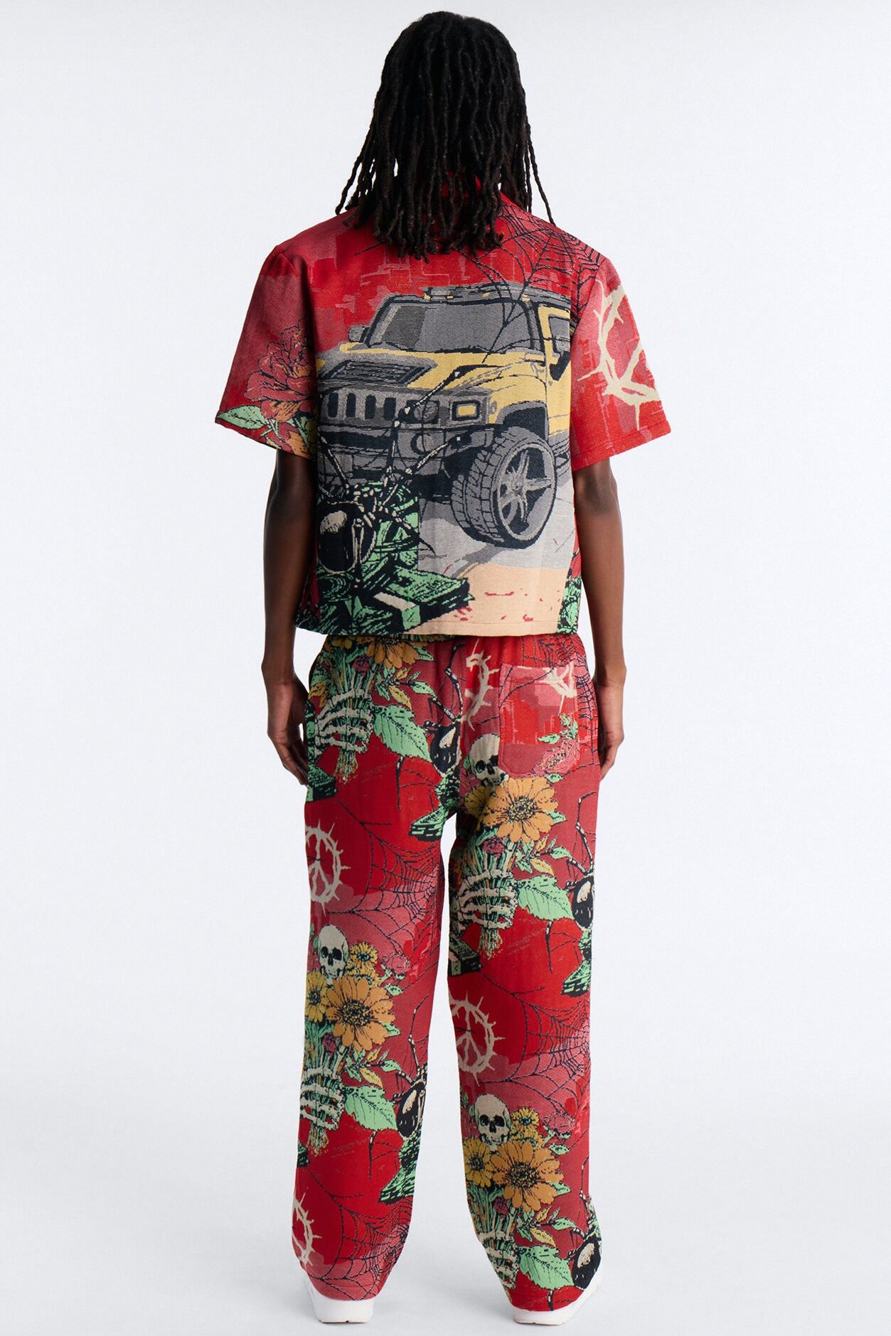 Relaxed Late Night Dream Cuban Collar Shirt - Multi Color