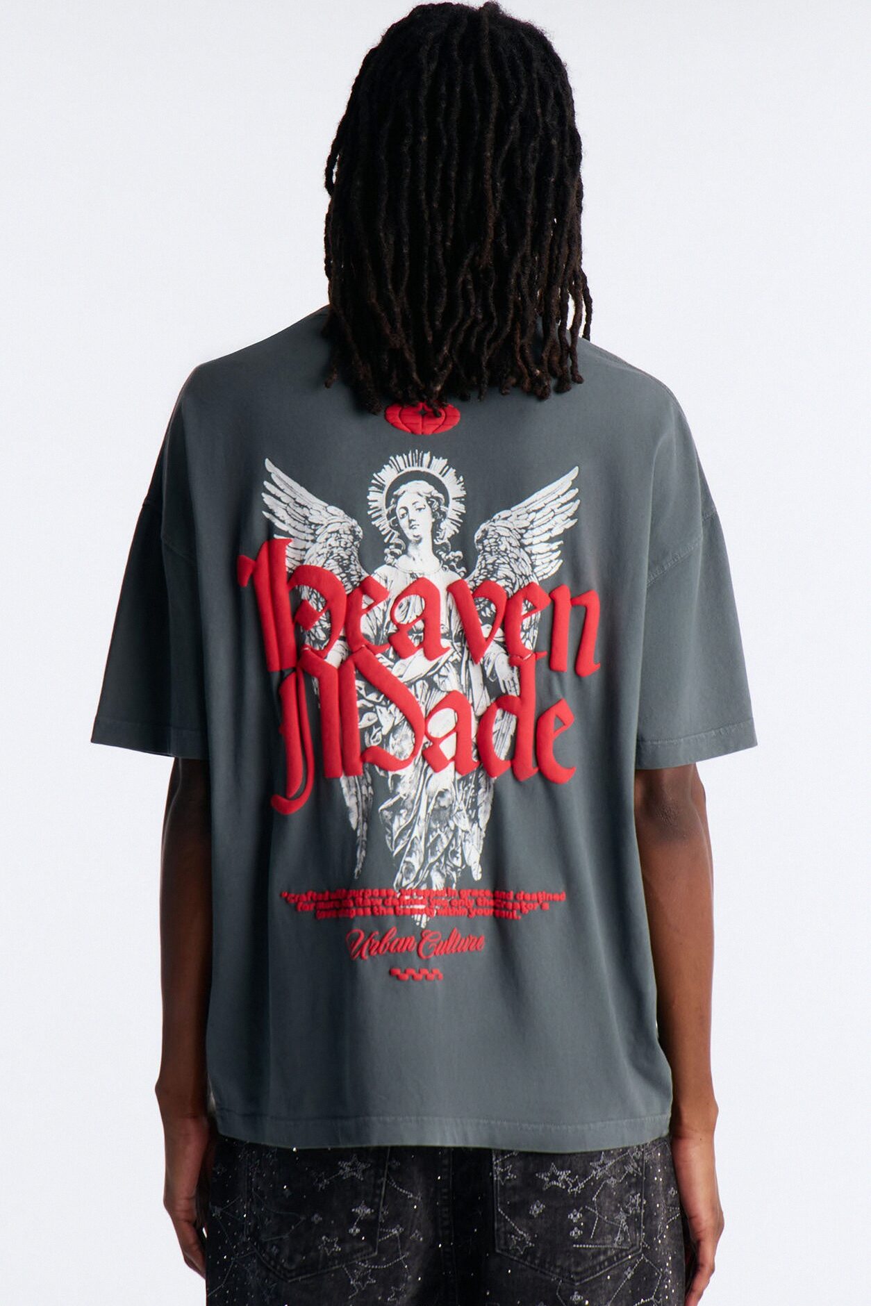 Heaven Made And Crafted Oversized Short Sleeve Tee - Grey
