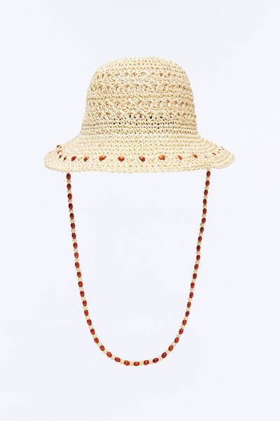 One Day At A Time Straw Bucket Hat - Ivory
