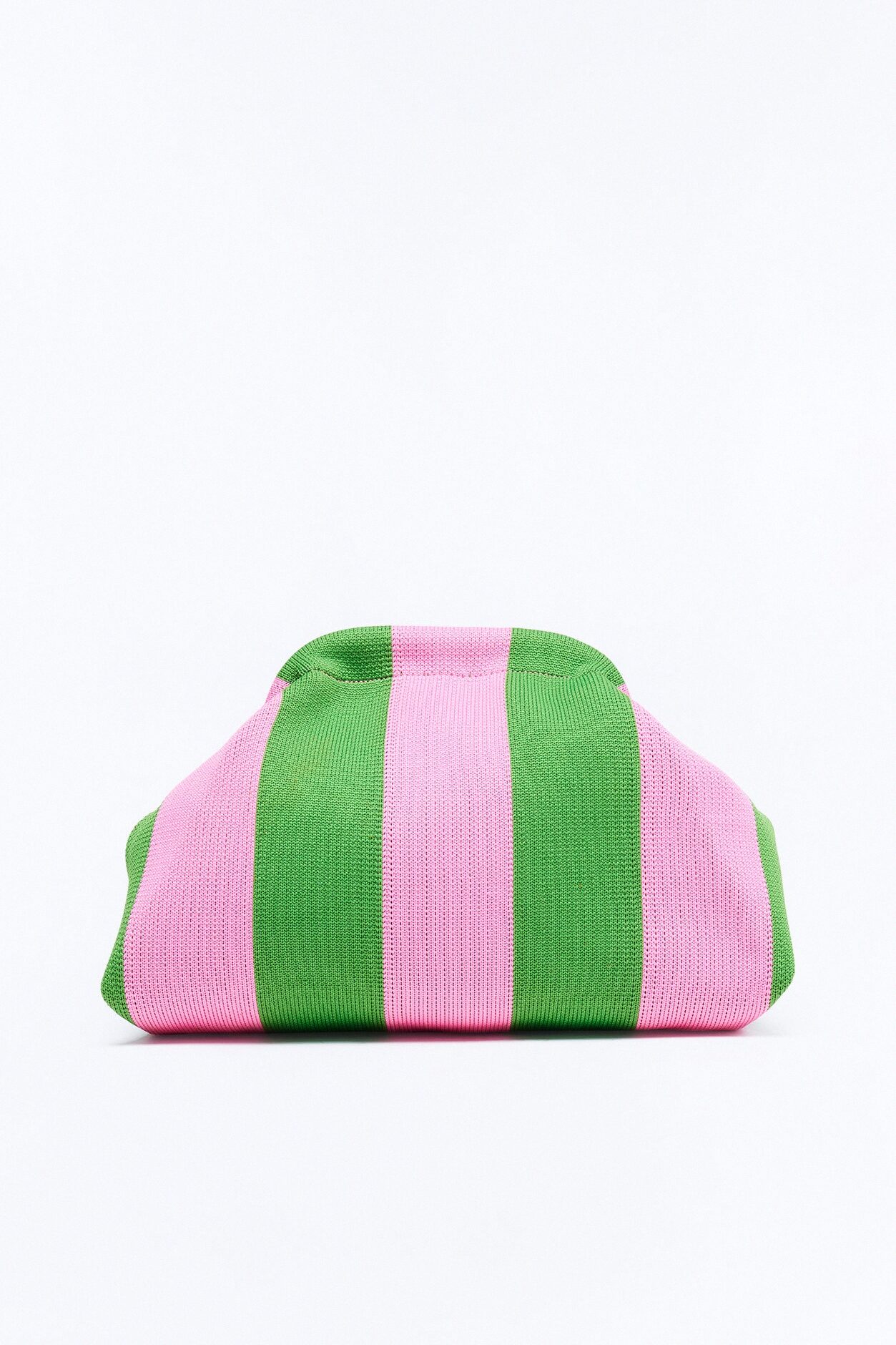 Take Me Away Stripe Clutch - Pink/combo