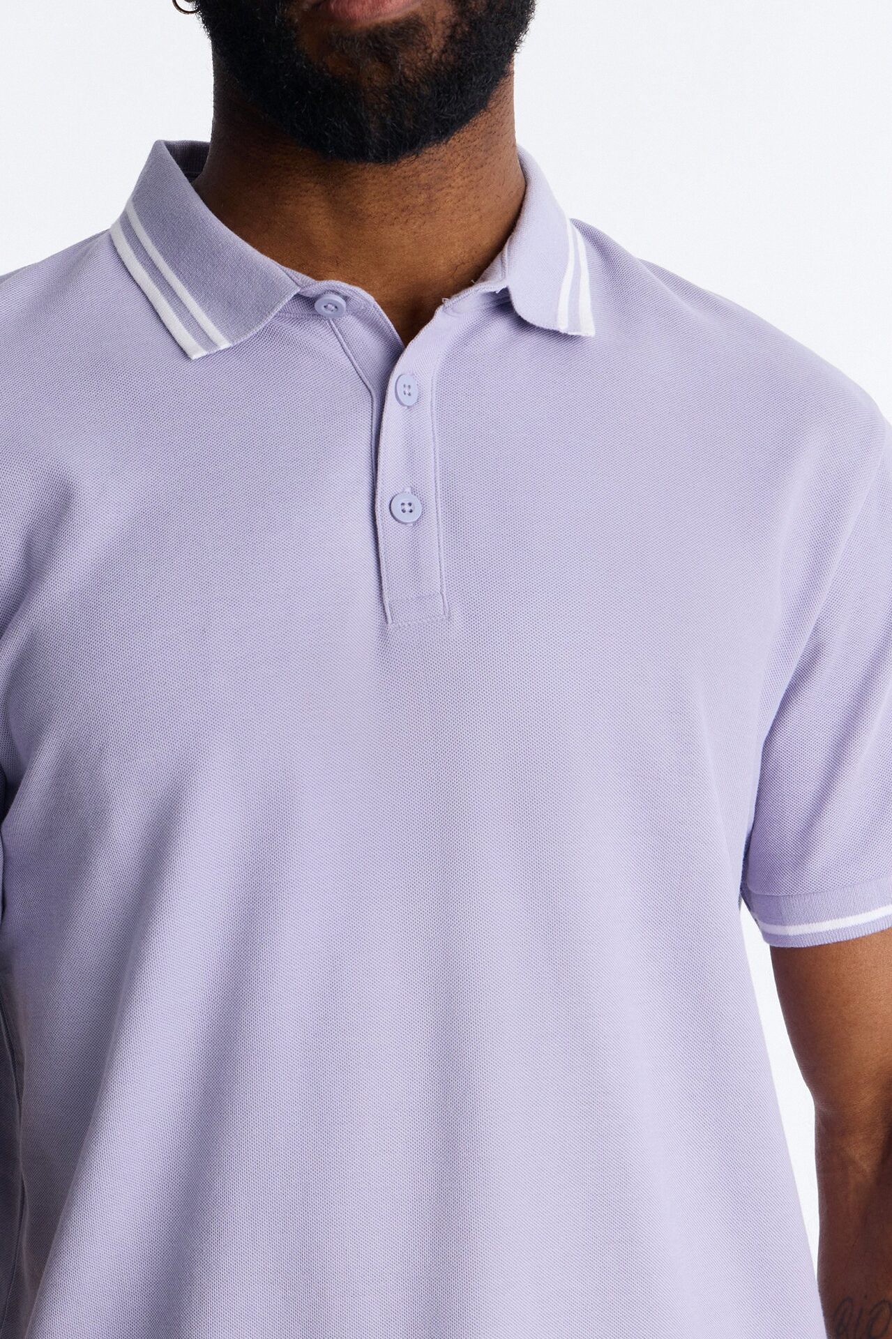 Wilson Short Sleeve Polo - Lavender
