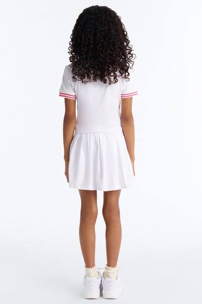 Mini Ready To Play Active Polo Skort Set - White