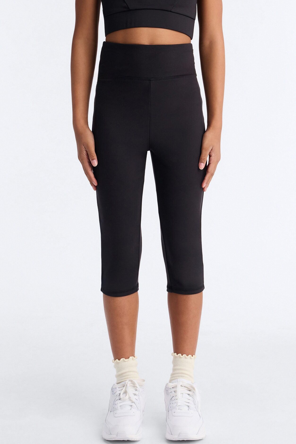 Mini Nonstop Sportscore Capri Leggings - Black