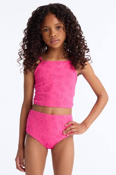 Mini See You At The Beach 2 Piece Tankini - Fuchsia