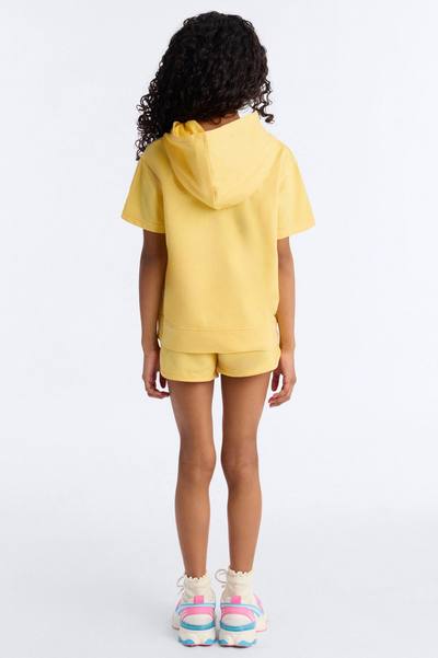 Mini Still An Angel Short Set - Yellow