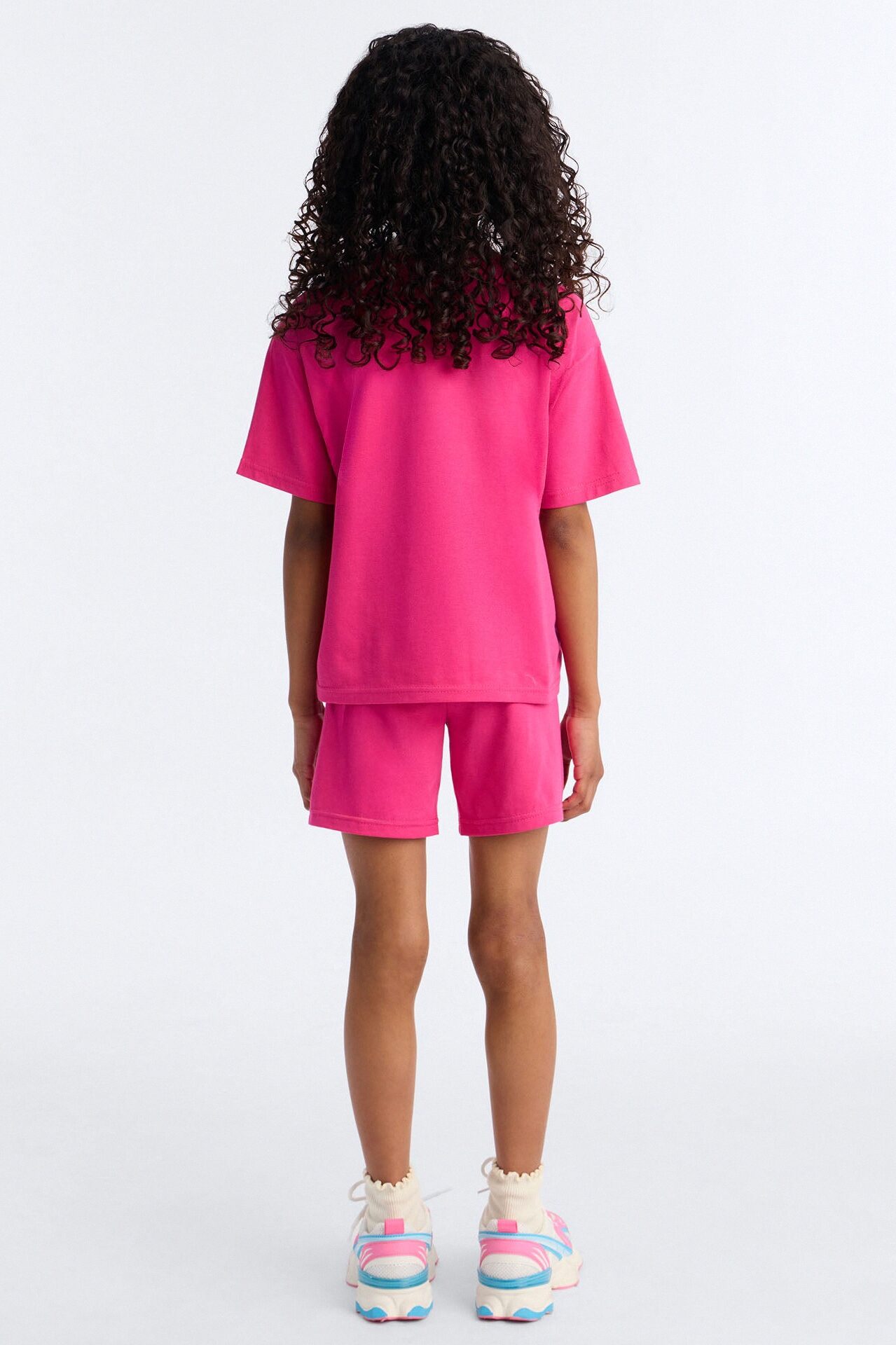 Mini Not My Problem Short Set - Hot Pink