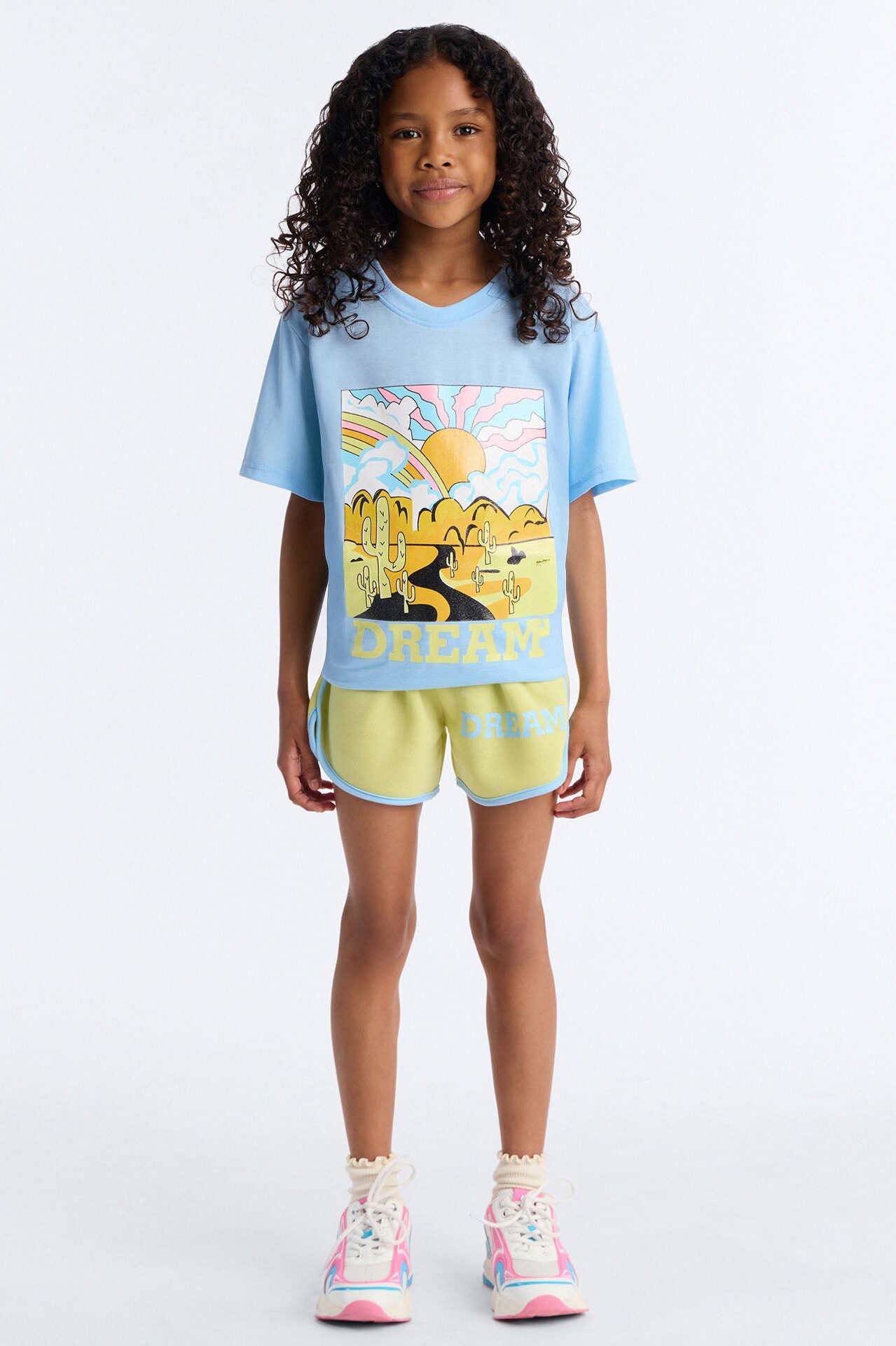 Mini Don't Forget To Dream Short Set - Blue/combo