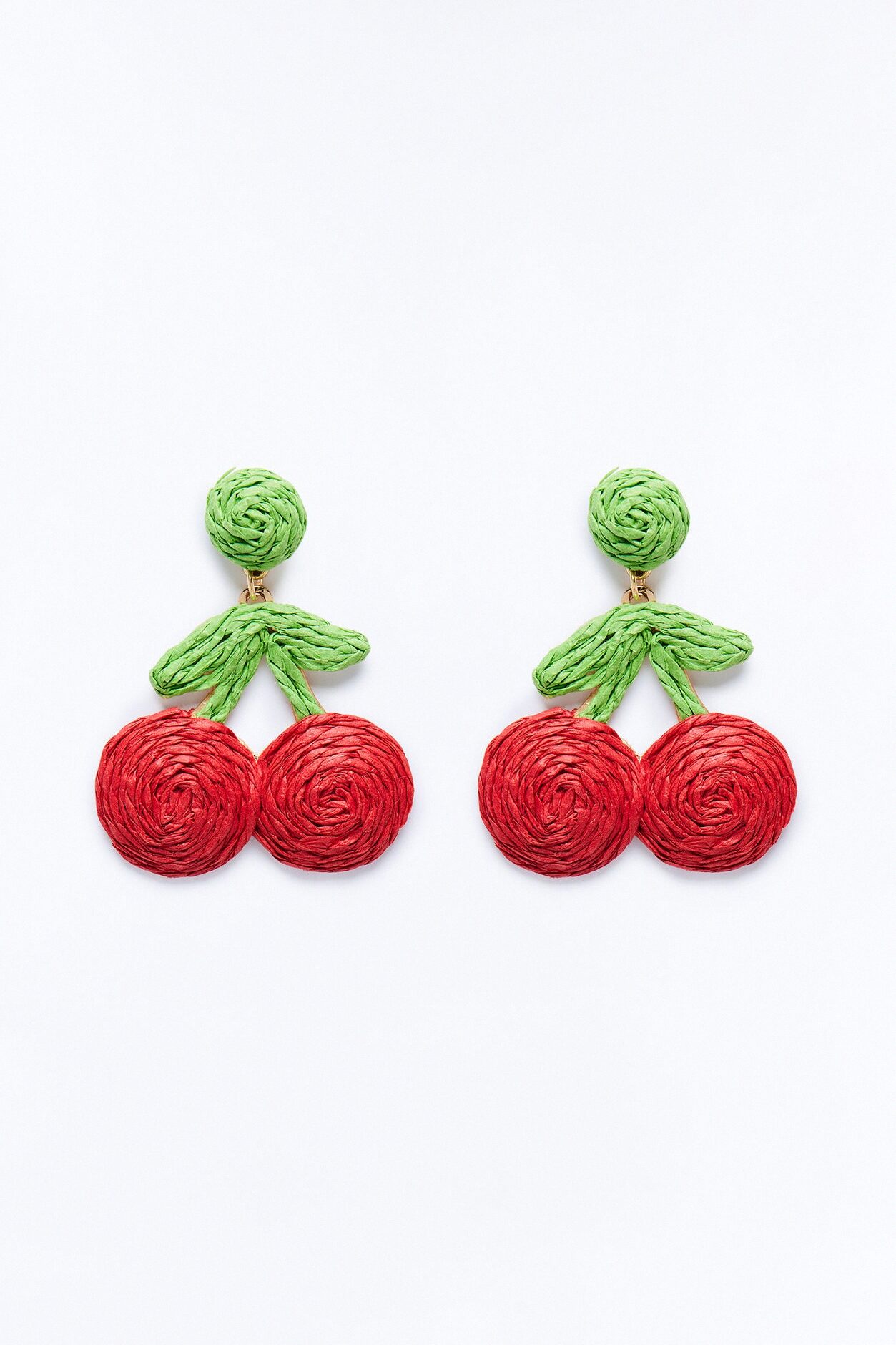 Berry Cherry Earrings - Red